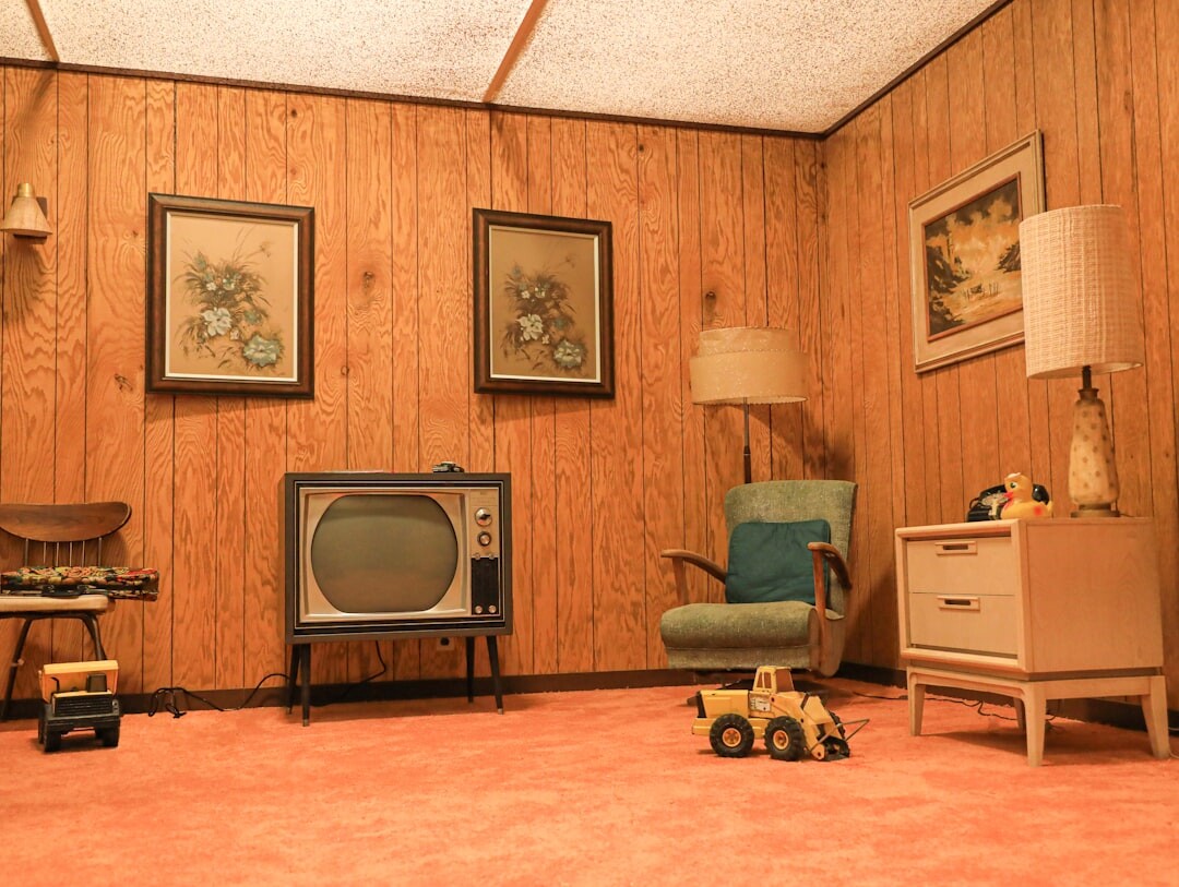 vintage television set